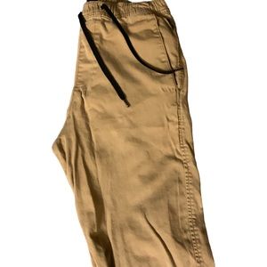Hollister XS mens cuffed jogger pant Khaki